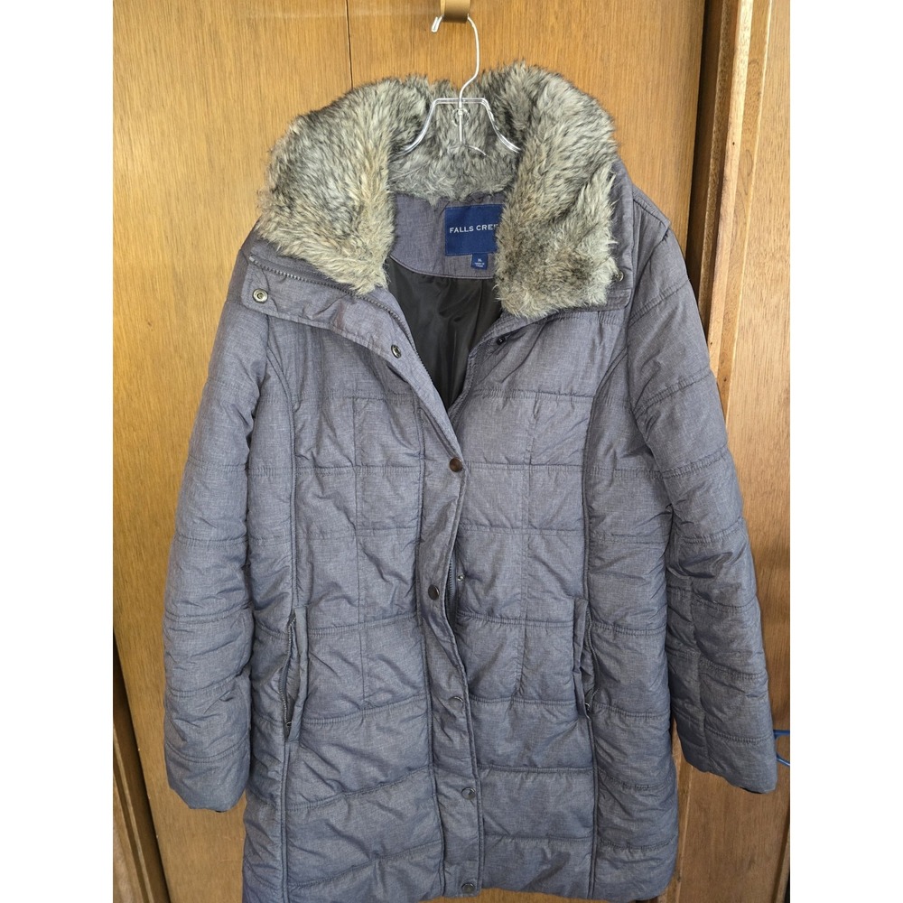 Women's Falls Creek Puffer Coat. Gray Sz XL